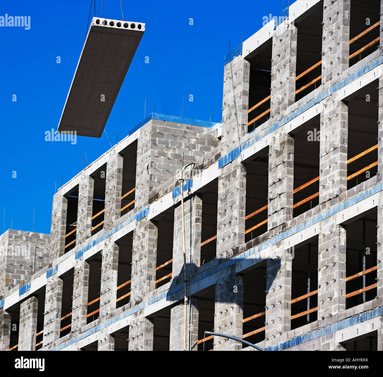 Niedrigen Winkel Blick auf Baustelle Stockfoto