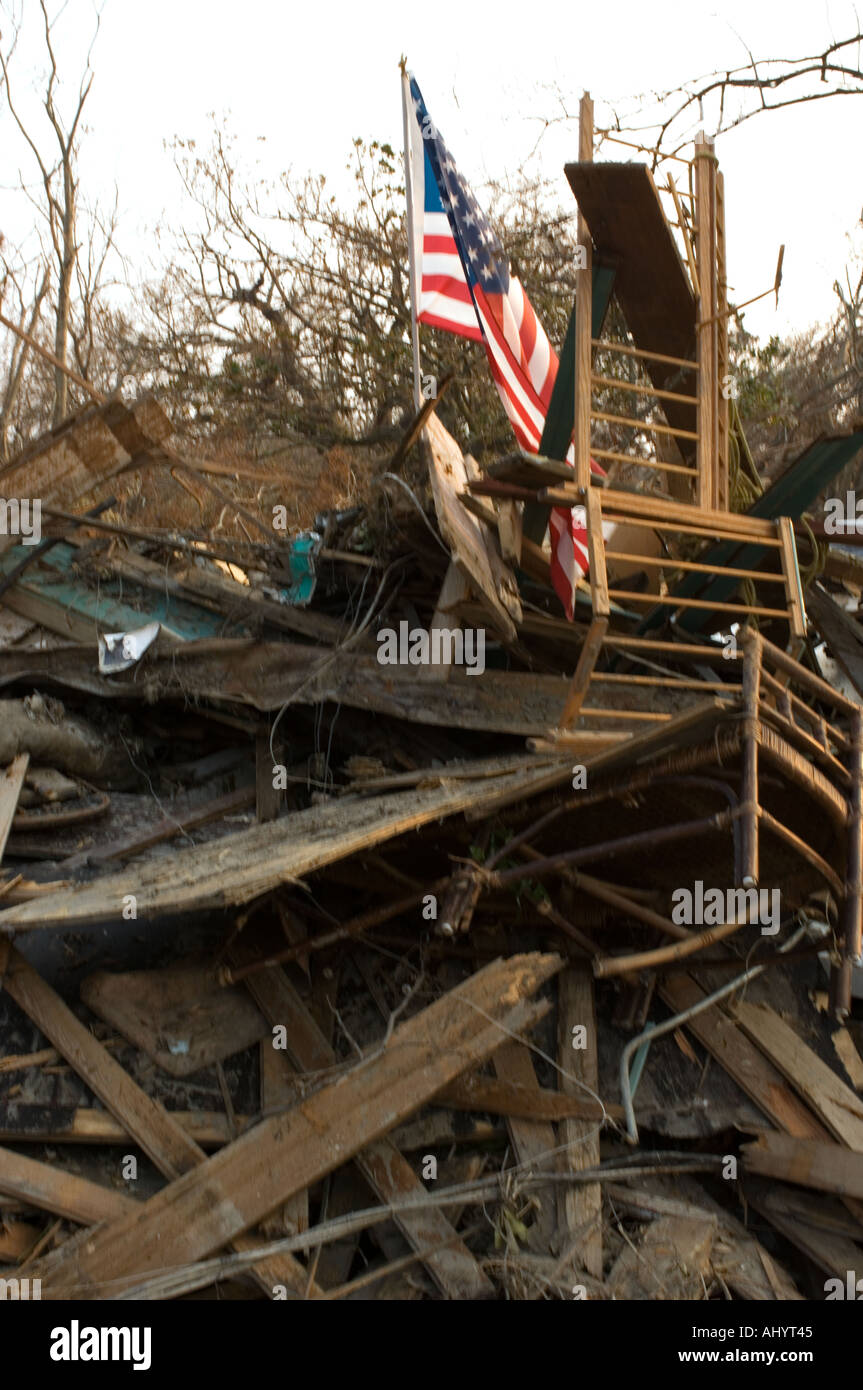 Hurrikan Katrina Schäden in Bay St. Louis, Mississippi USA Stockfoto