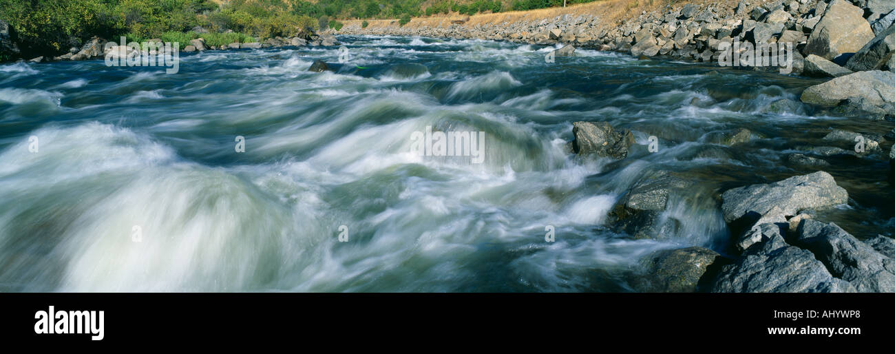 Wildwasser auf Payette River im Nez Perce Indianerland Idaho Stockfoto