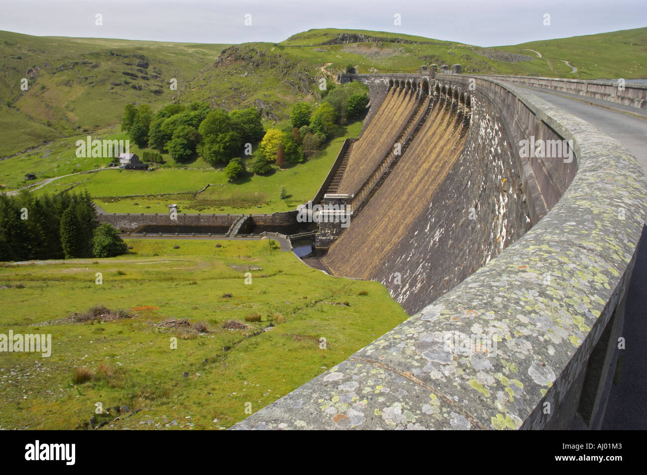 Clearwen Damm Elan Tal zentrale Wales Stockfoto