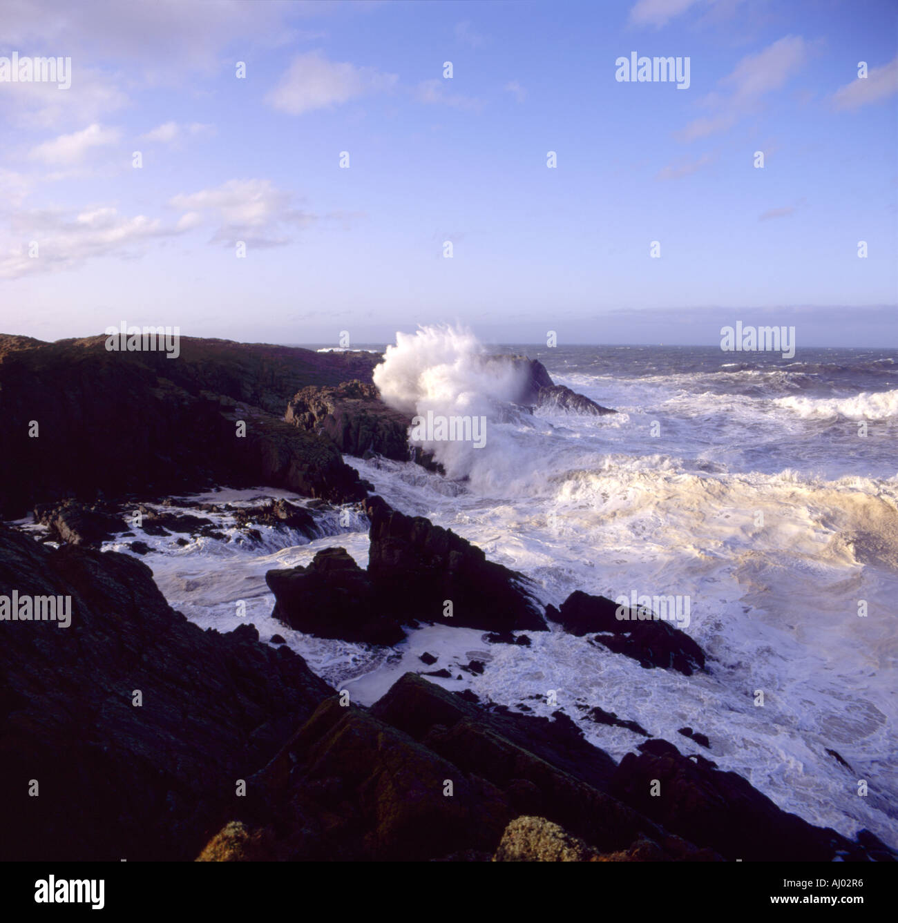 rauer See um Cruden Bay Schottland Stockfoto