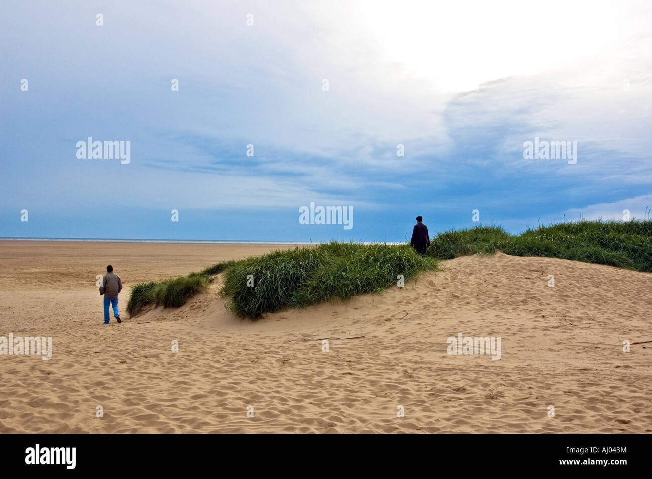 Strand und Dünen Stockfoto