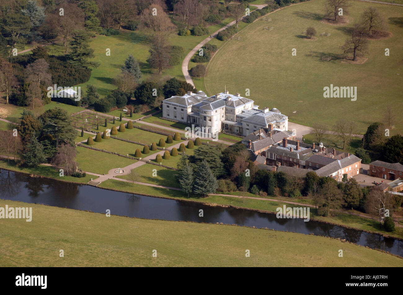 Shugborough Hall in Staffordshire Lauf durch den National Trust und Staffordshire Rat Stockfoto