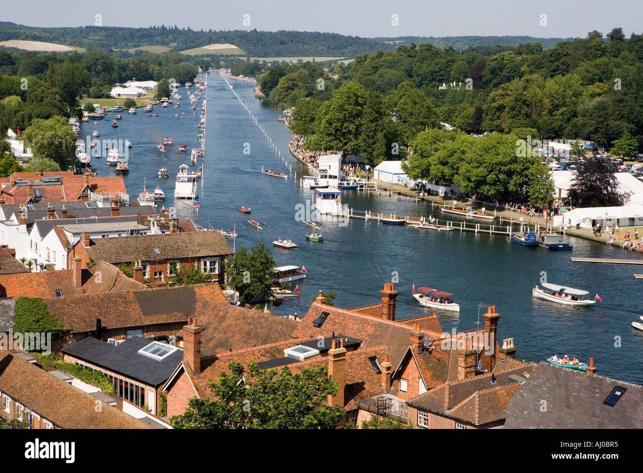 Allgemeine Ansicht der Henley Royal Regatta, England. Juni 2006. Stockfoto