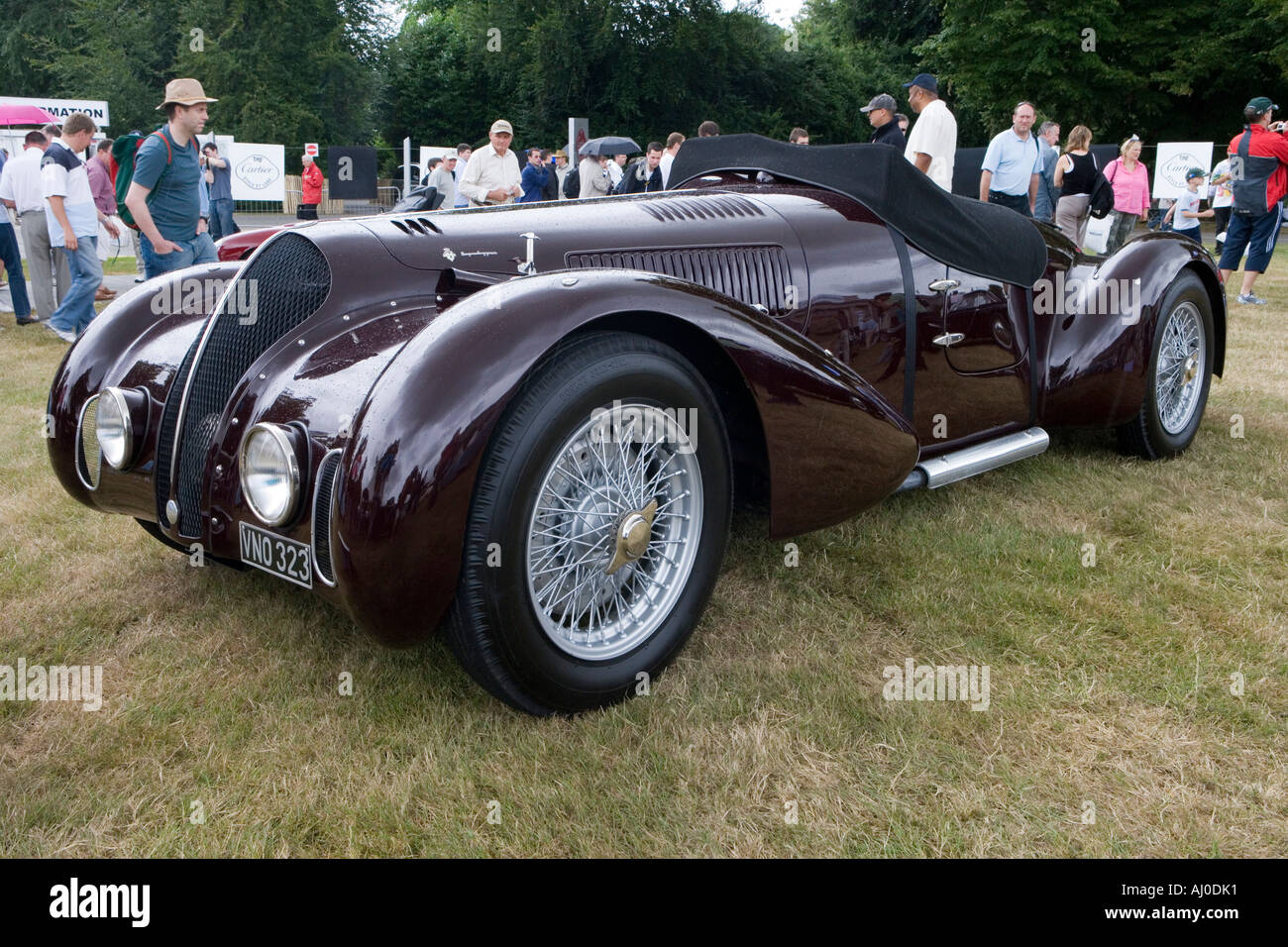 1938 Alfa Romeo 6c 2300B Mille Miglia Spyder beim Festival of Speed, Goodwood, UK. 7. Juli 2006. Stockfoto