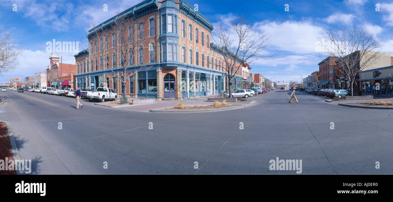 Walnuss Linden Straßen Fort Collins inspirierte Disneyland s Main St USA New York Stockfoto