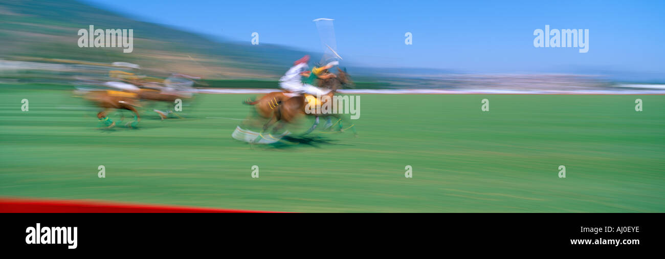 1998 World Polo Championship Santa Barbara Polo und Racquet Club Großbritannien V Brasilien 21. August 1998 California Stockfoto