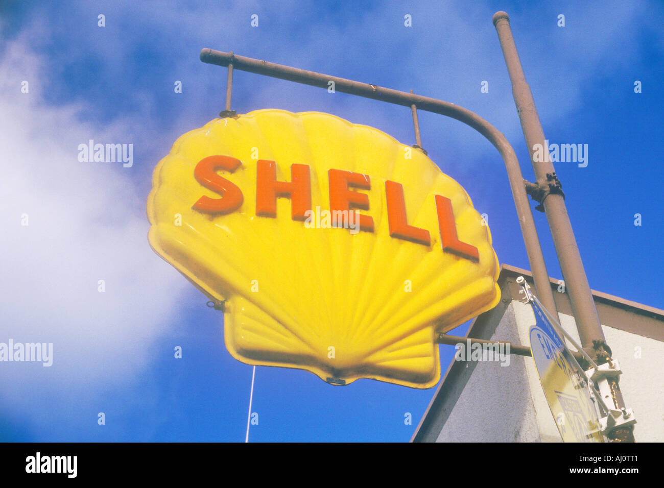 Shell Öl Zeichen Stockfoto