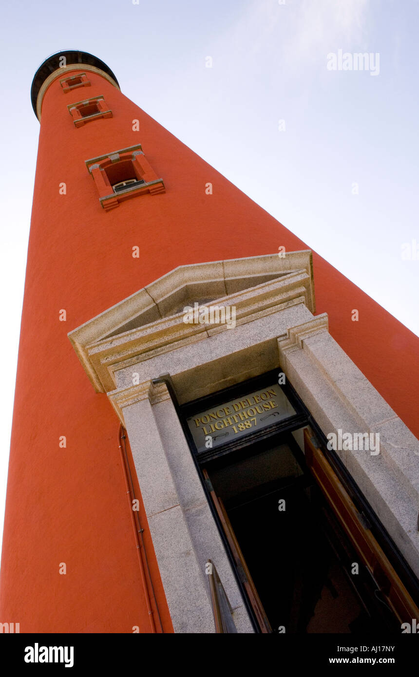Ponce de Leon Inlet Leuchtturm im St Augustine FL USA Stockfoto