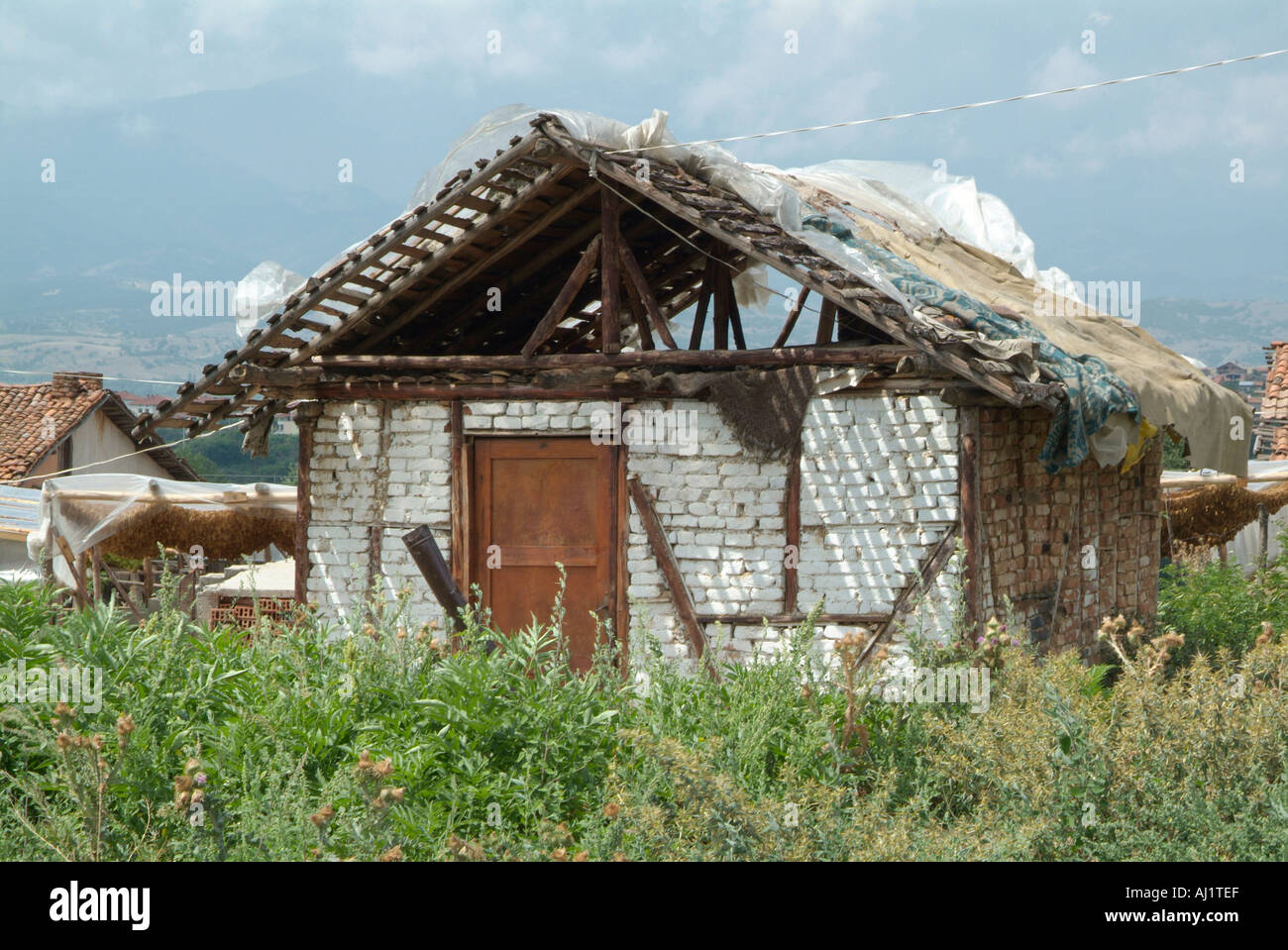 Zigeuner Dorf ländliche Bulgarien Völker Republik Narodna Republika Bulgariya Balkanhalbinsel Süd-Ost Europa Stockfoto