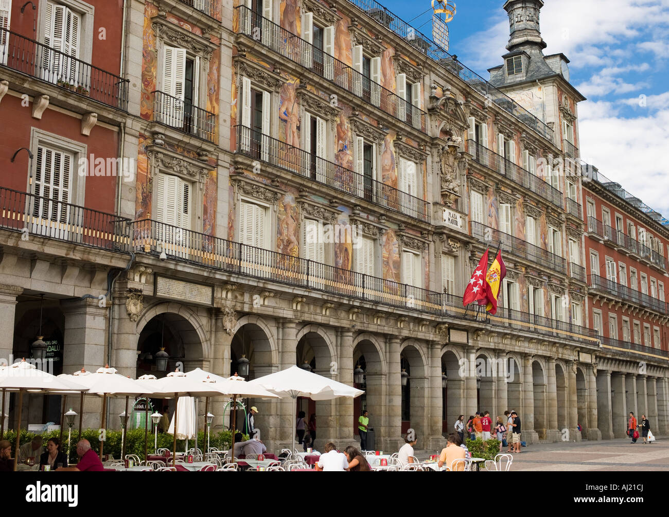 PLAZA MAYOR MADRID Stockfoto