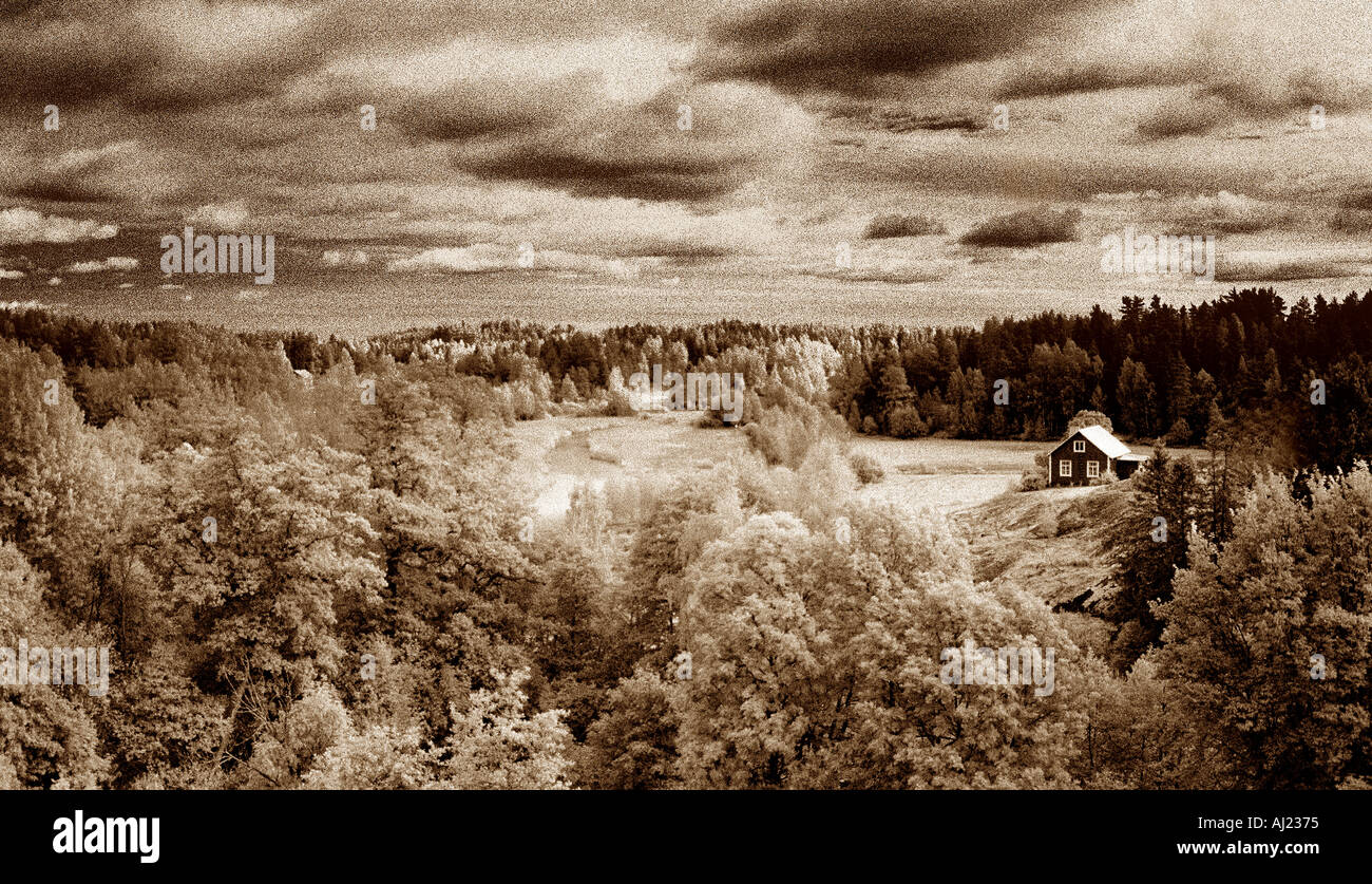 Skandinavischen Landschaft Stockfoto
