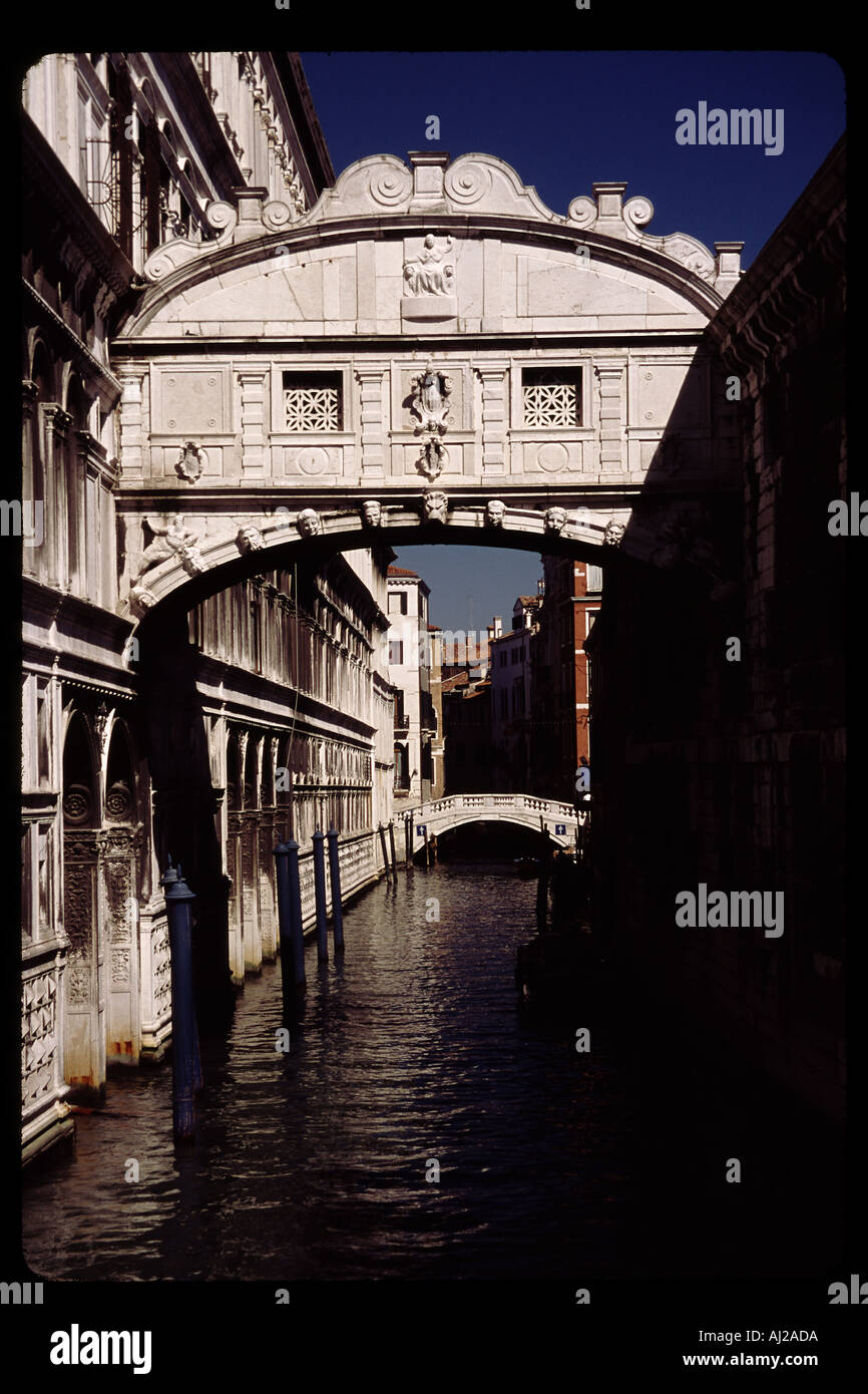 Seufzerbrücke Venedig Italien Stockfoto