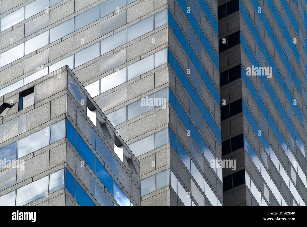 Detailfenster Hochhaus Wolkenkratzer Stockfoto