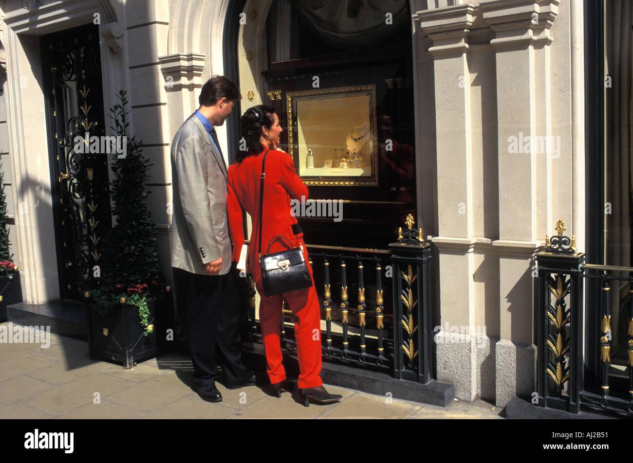 Graff-Schmuck-Shop auf der Bond Street, London, England, UK Stockfoto