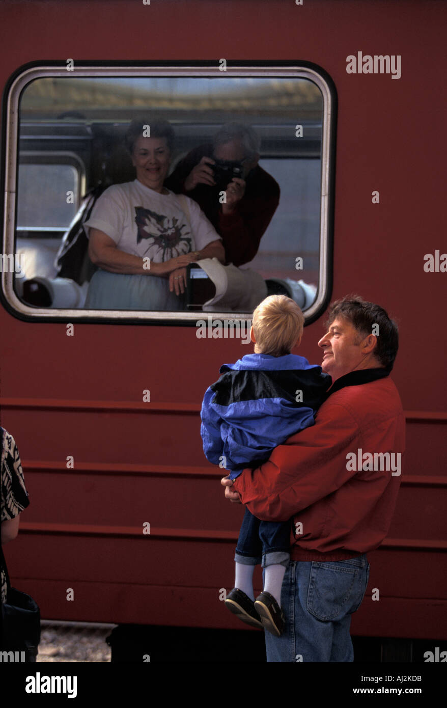 Europa Norwegen gute Verabschiedungen am Passagier Bahnhof in Trondheim Stockfoto