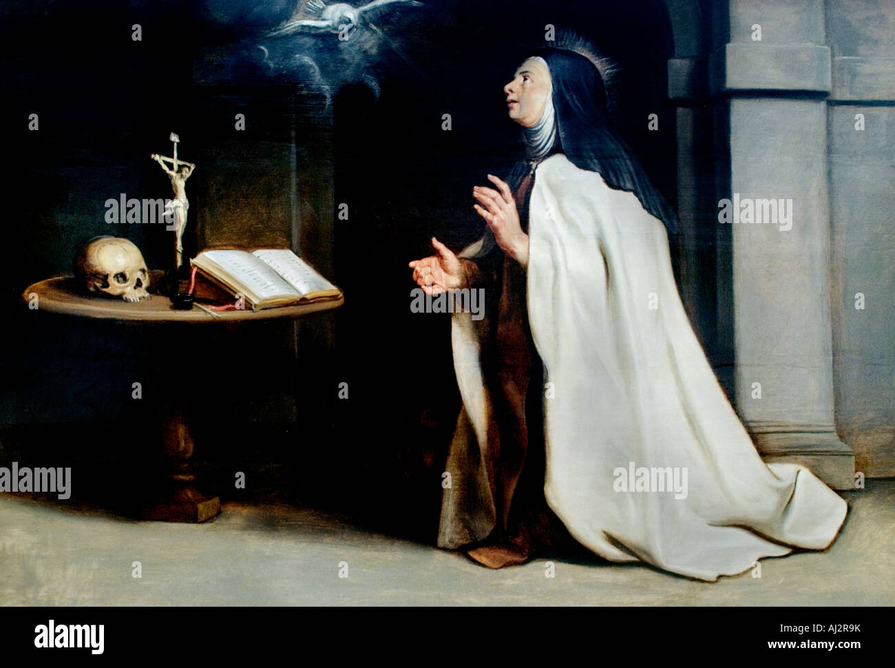 Heilige Teresa von Avila s Vision of the Dove von Rubens 1577-1640 flämischen Belgien Belgien Stockfoto