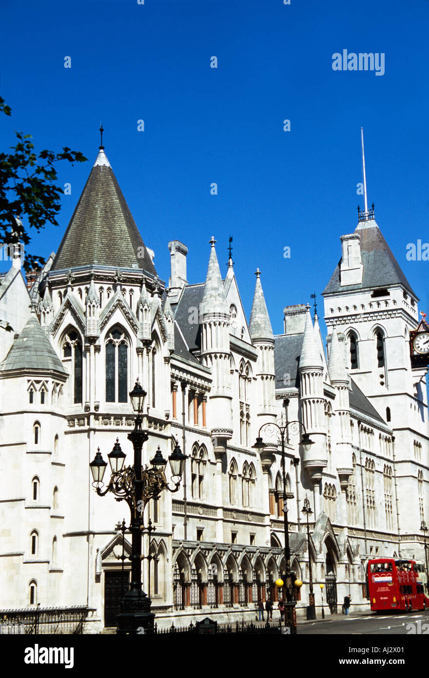 Die Königliche Gerichtshöfe in den Strang-London-UK Stockfoto