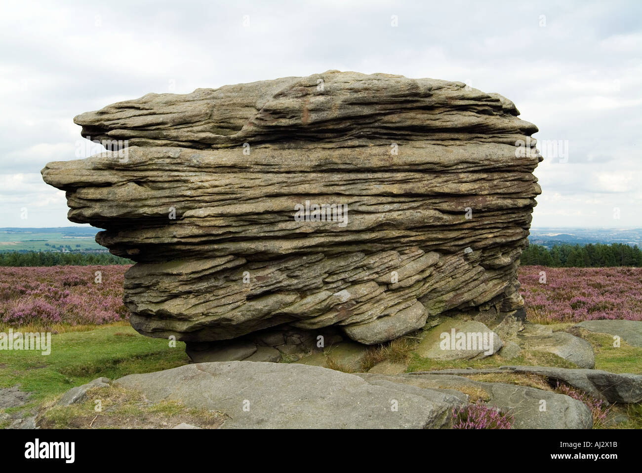 OX-Steinen in der Peak District National Park in Derbyshire, England Stockfoto