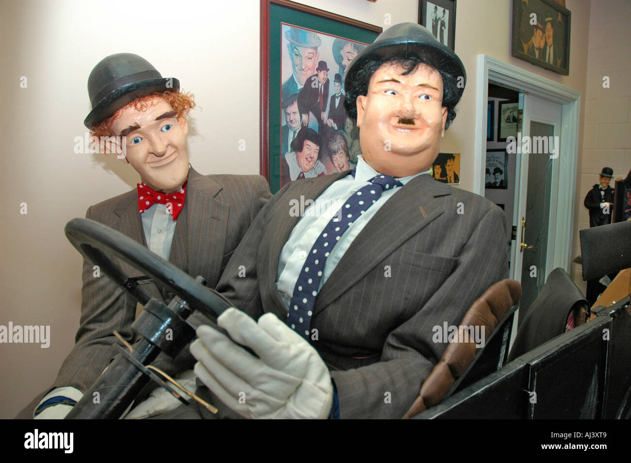 Das Laurel and Hardy Museum in Harlem Georgia USA ist offen für die öffentliche Geschichte der Comedians of Movies and Stage Stockfoto