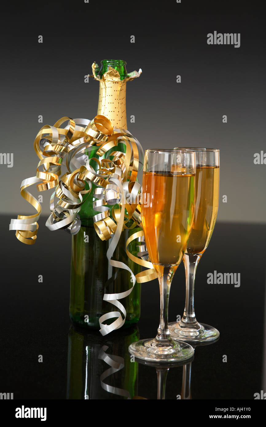 Festliche Champagner Stockfoto