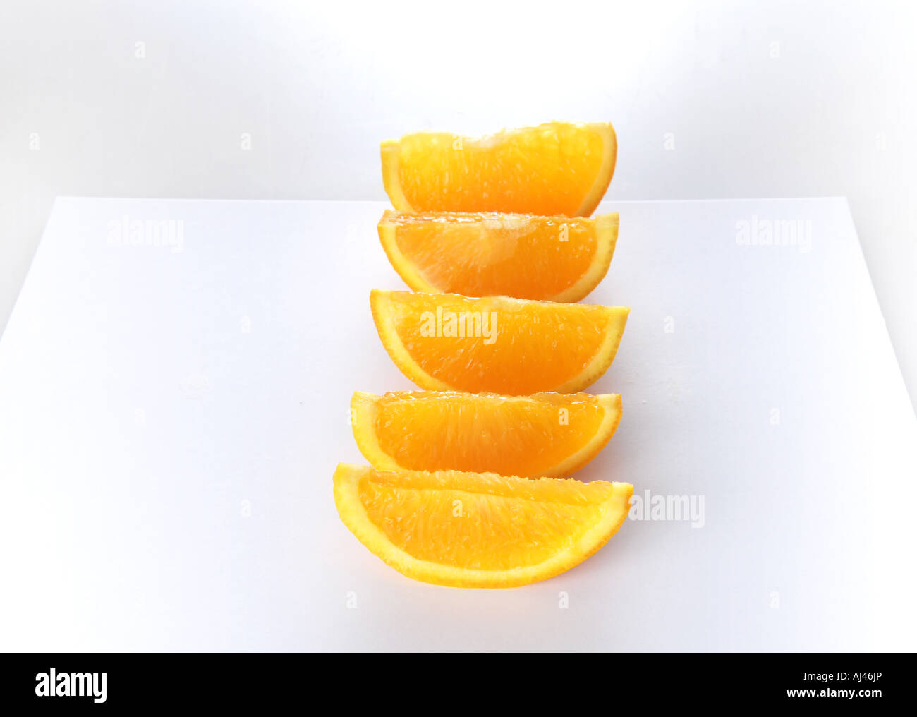 Orange Segmente Stockfoto