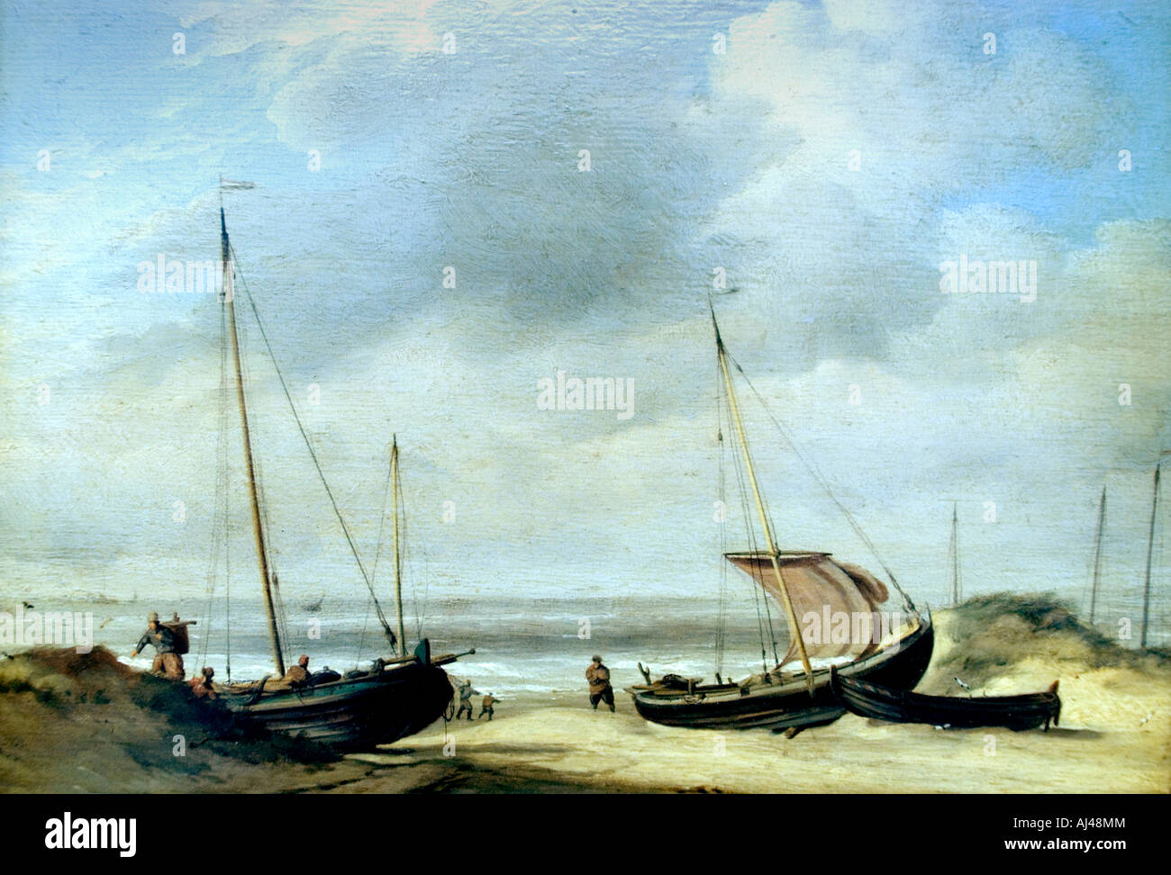 Willem van der Velde de Jonge Coastal Ansicht Boot Meeresküste Segeln Niederlande Stockfoto