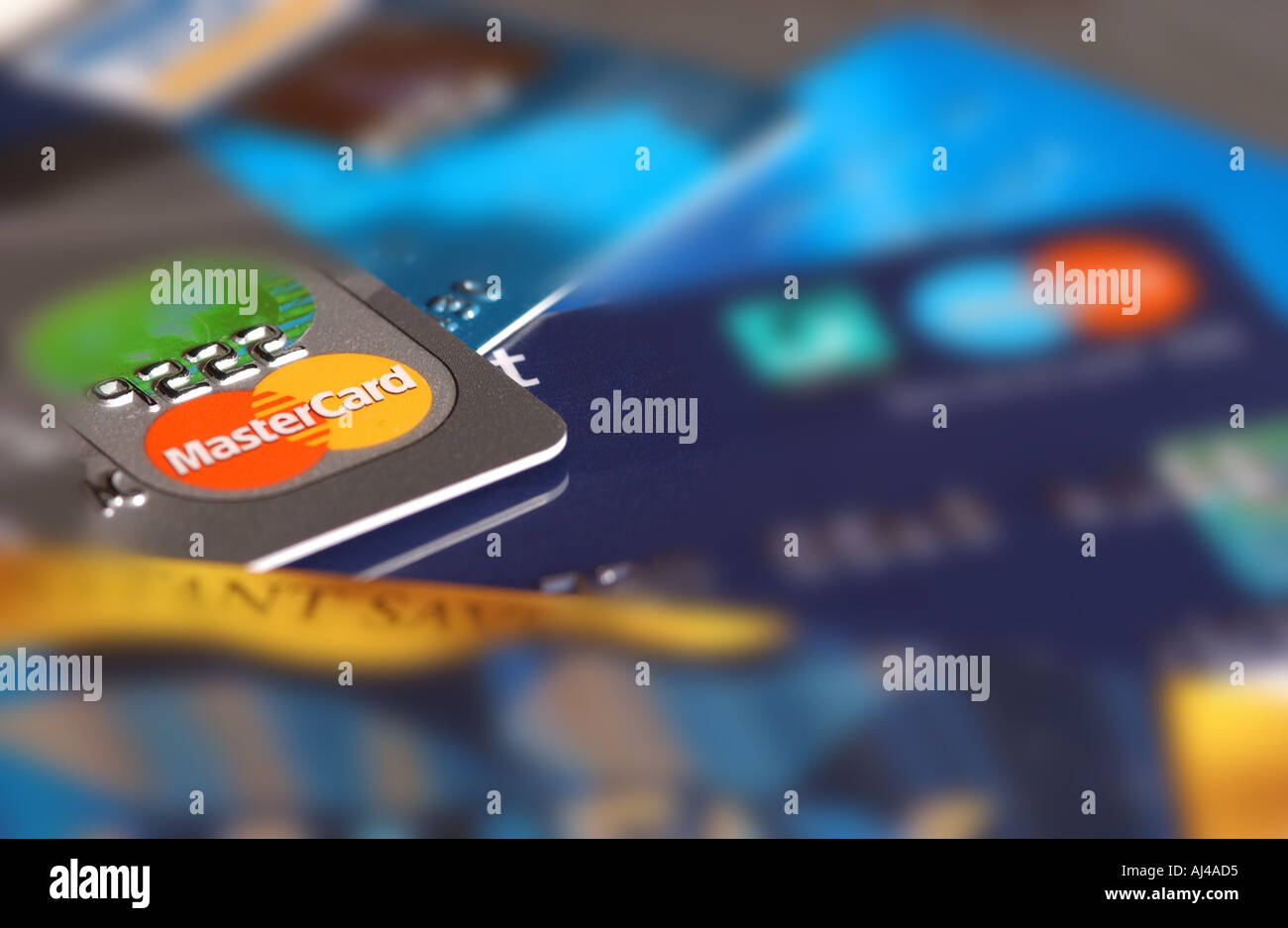 Nahaufnahme der Kreditkarte Stockfoto