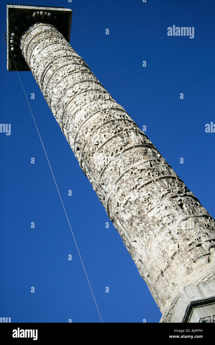 Die Spalte von Marcus Aurelius, Rom, Italien Stockfoto