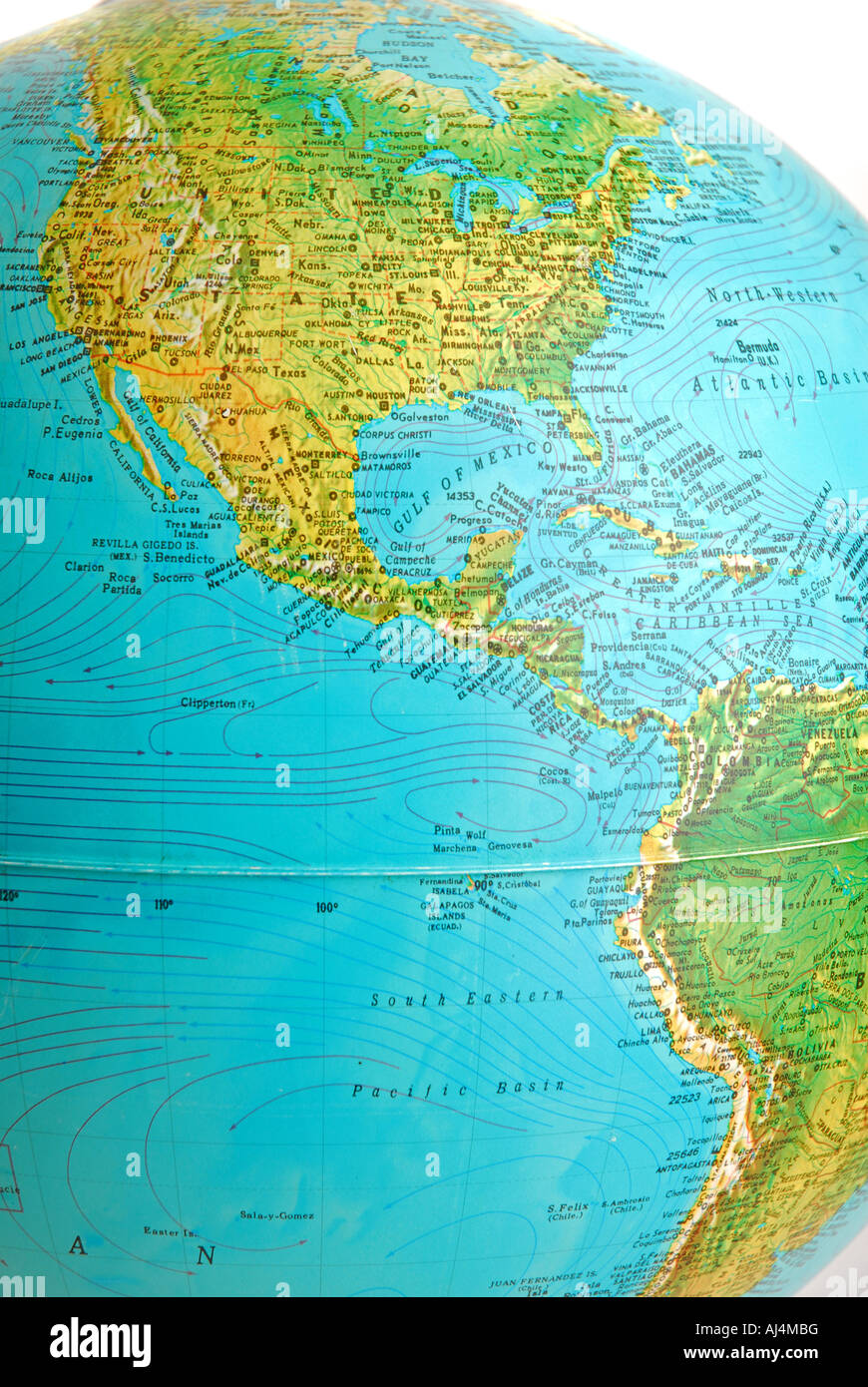 Globus Mit USA Karte Mit Stockfotografie Alamy Globus Mit Usa Karte Mit Aj4mbg 
