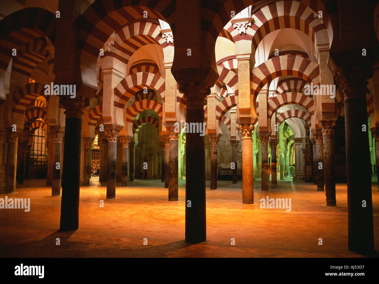 Das Innere des Cordoba Moschee la Mezquita de Córdoba de Cordoba Andalusien Andalusien Spanien Stockfoto