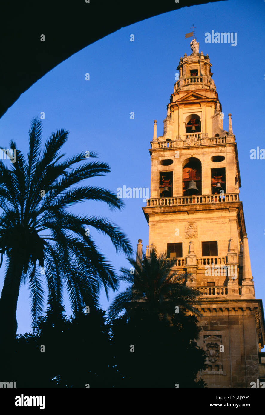 Spanien Andalusien Torre del Alminar Glockenturm Cordoba Moschee Andalusien Stockfoto