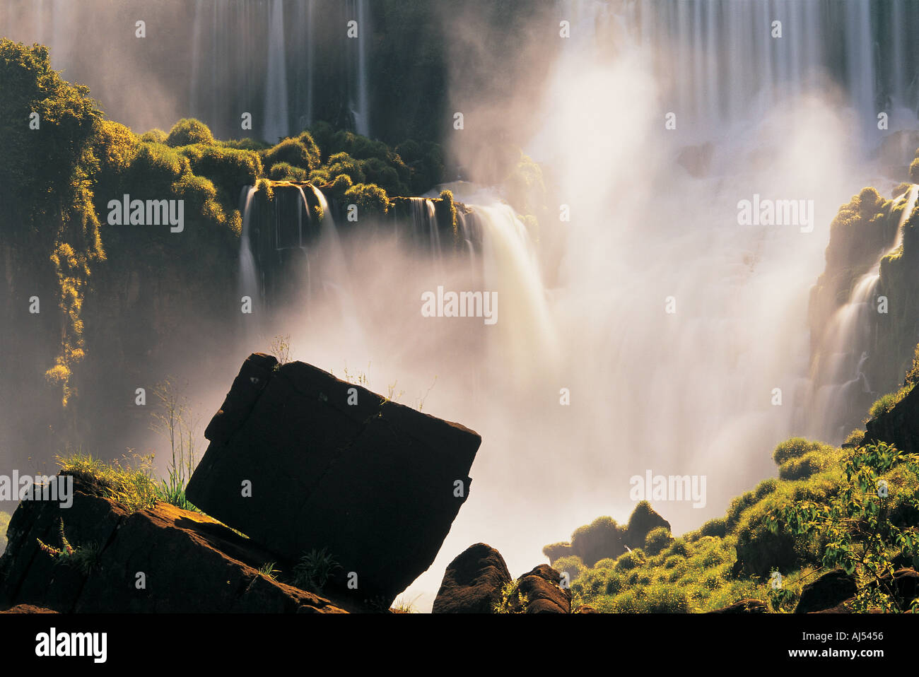 Iguaçu-Wasserfälle Argentinien Stockfoto