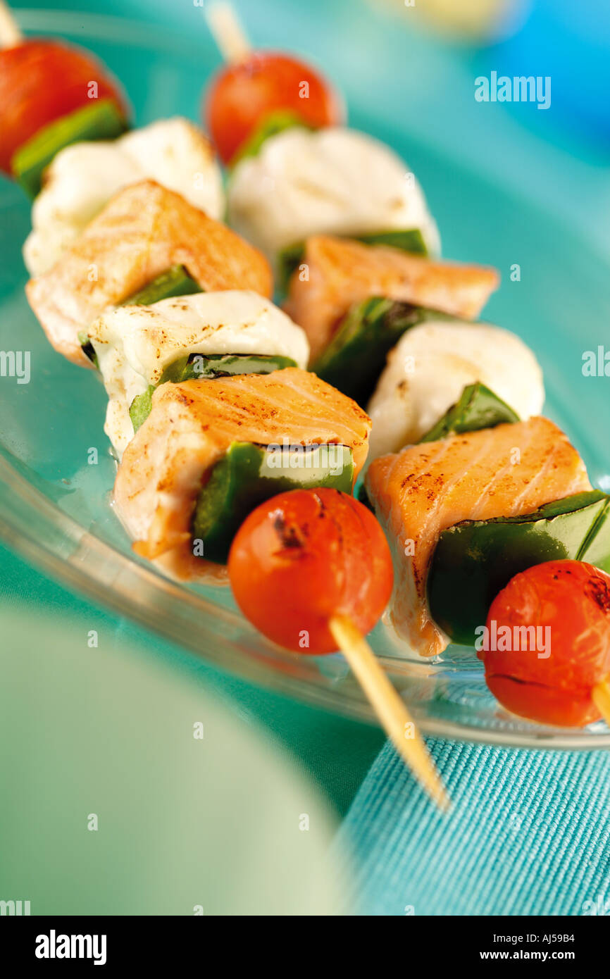 FISCH-SPIEßE Stockfoto