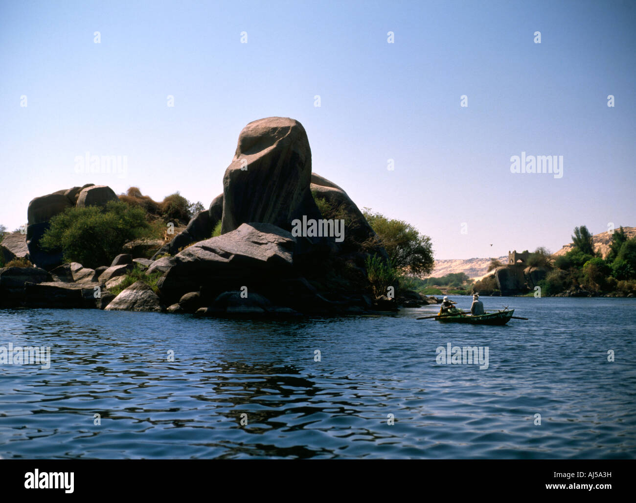 Elephant Island in Assuan Stockfoto