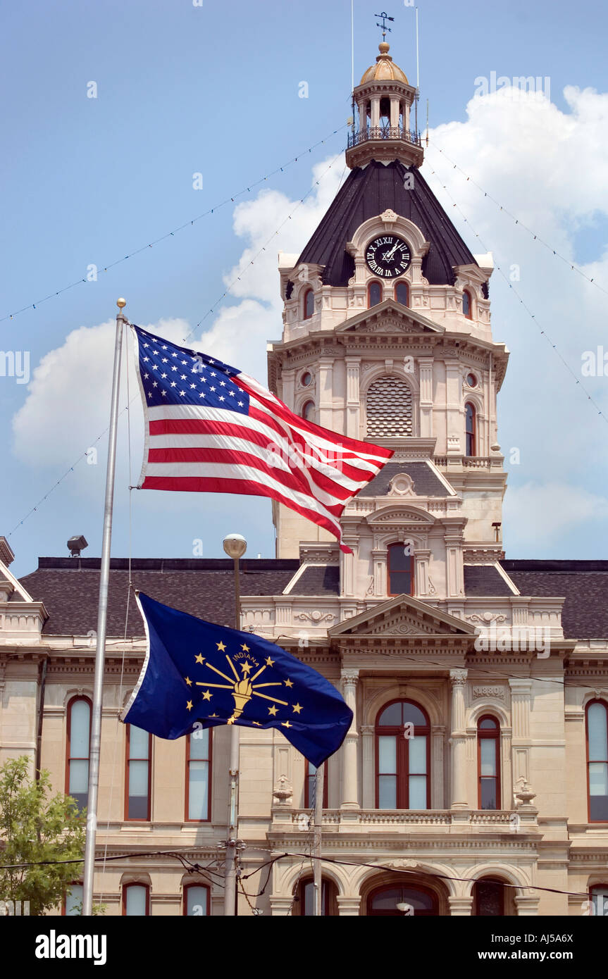 Parke County Courthouse Rockville Indiana Stockfoto