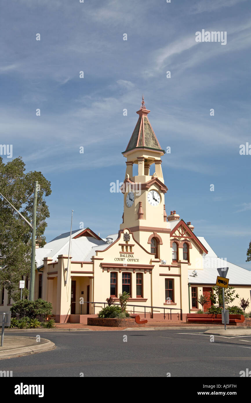 Ballina Hofamt alten Gebäude im Kolonialstil in New South Wales NSW Australia Stockfoto