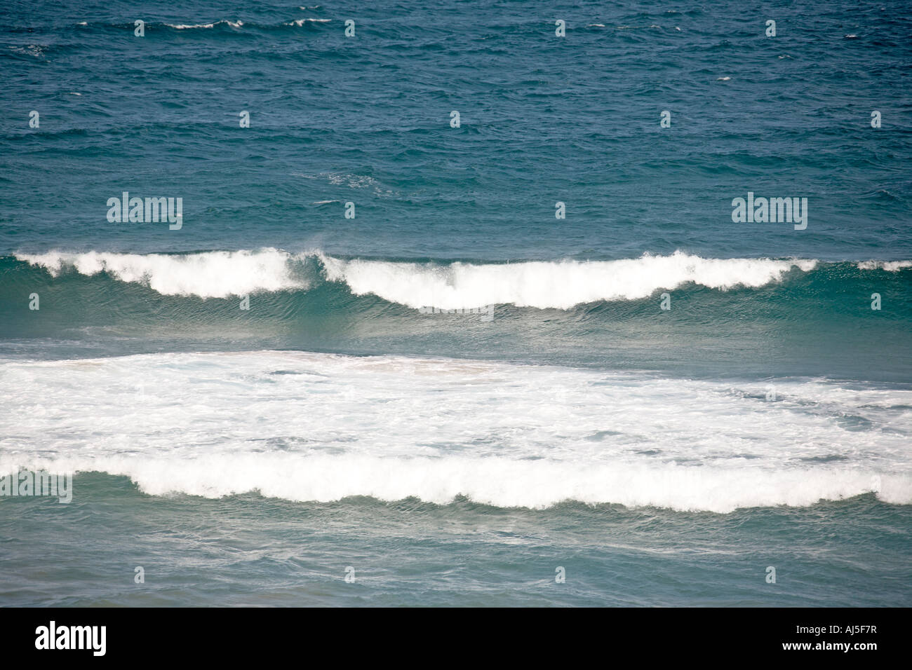 Rollende Brandung Wellen brechen in Ballina in New South Wales NSW Australia Stockfoto