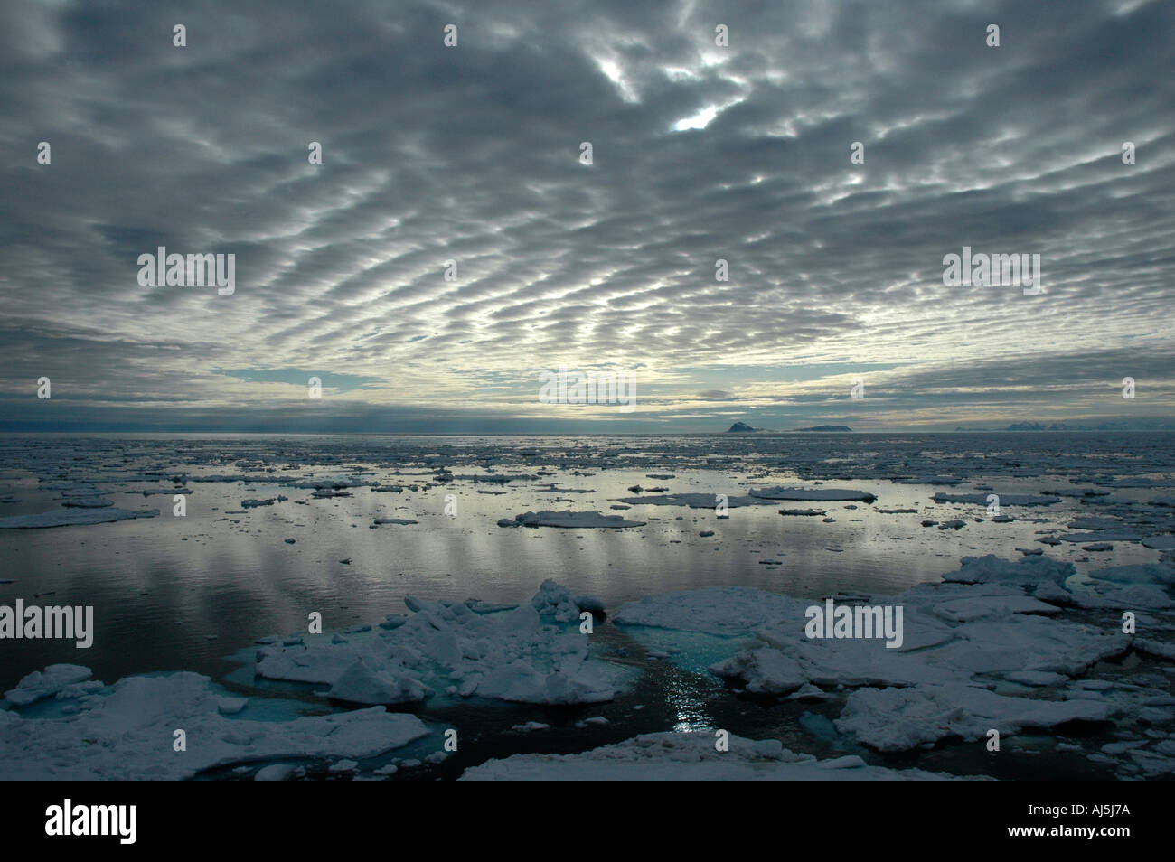 Eis-Flow-Spitzbergen-Norwegen Stockfoto