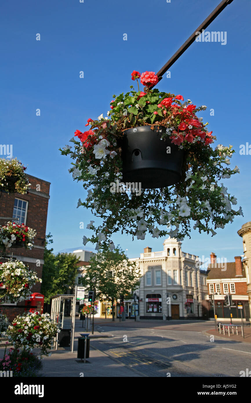 Taunton in voller Blüte, Somerset. Stockfoto