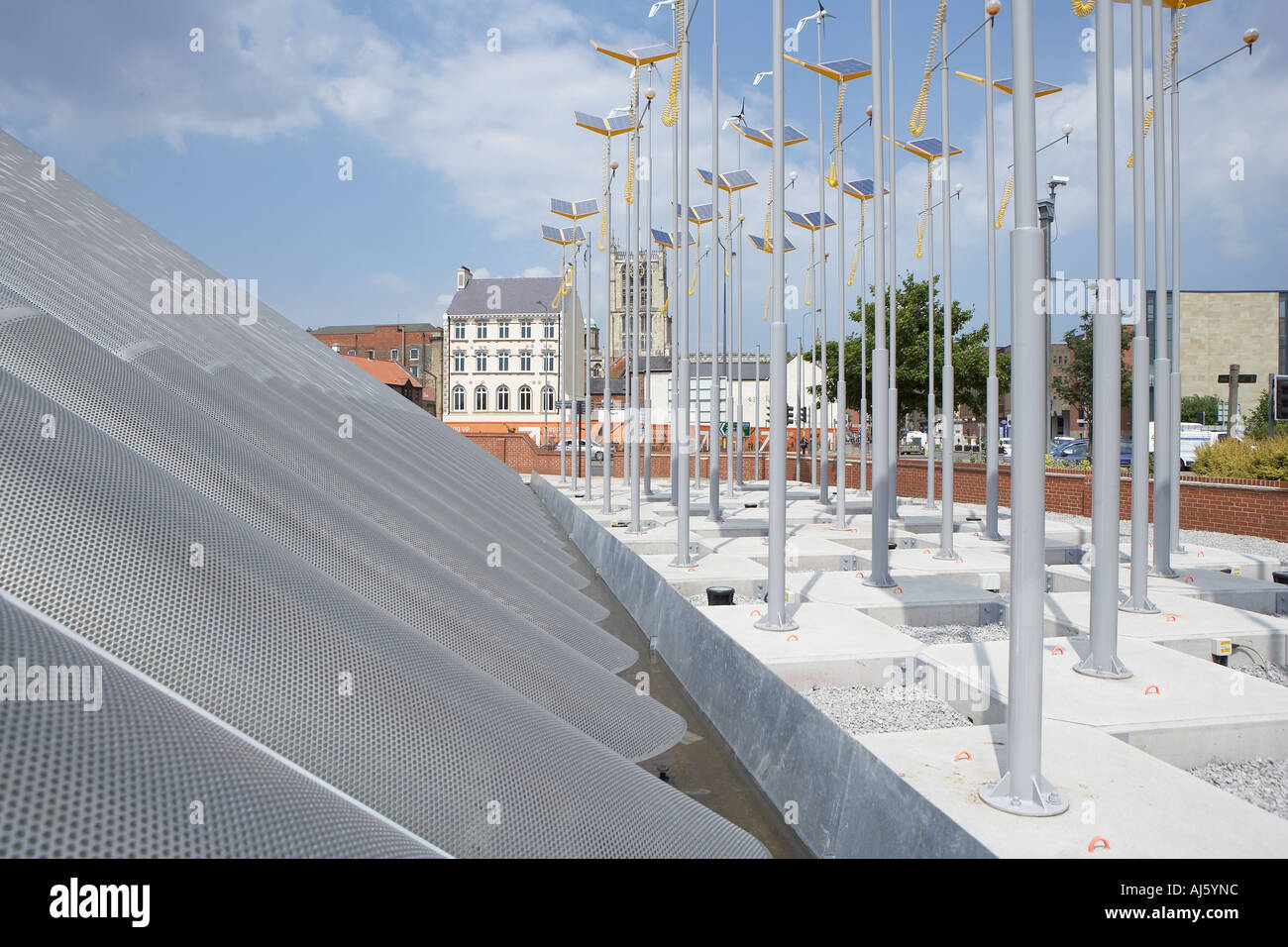 Die beweglichen Bogen aufbauend das neue Architekturzentrum für Kingston auf Rumpf und Humber Unterregion Stockfoto