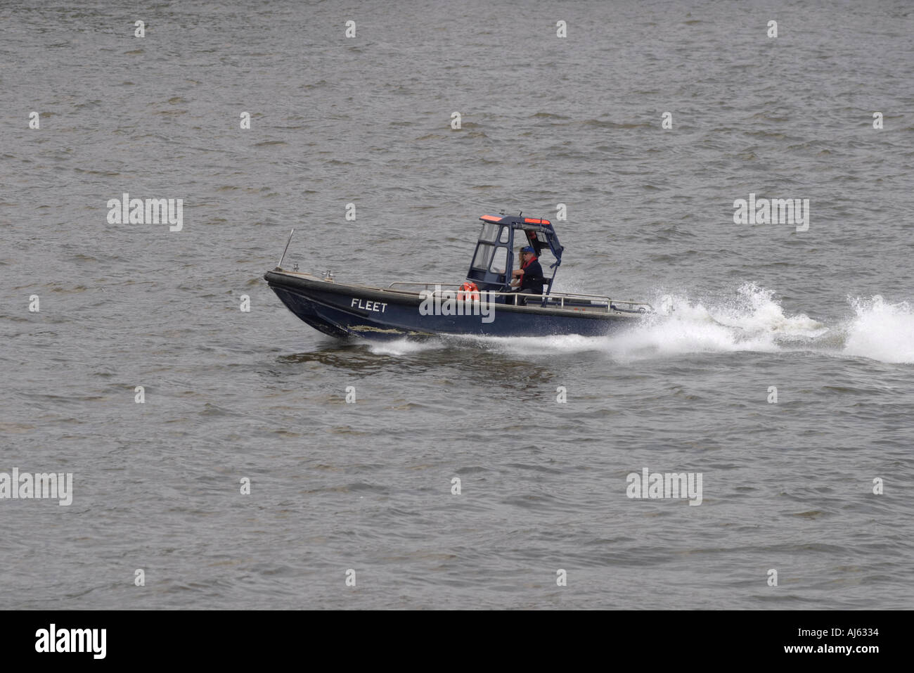 Speed Boot Fluss Themse London Stockfoto