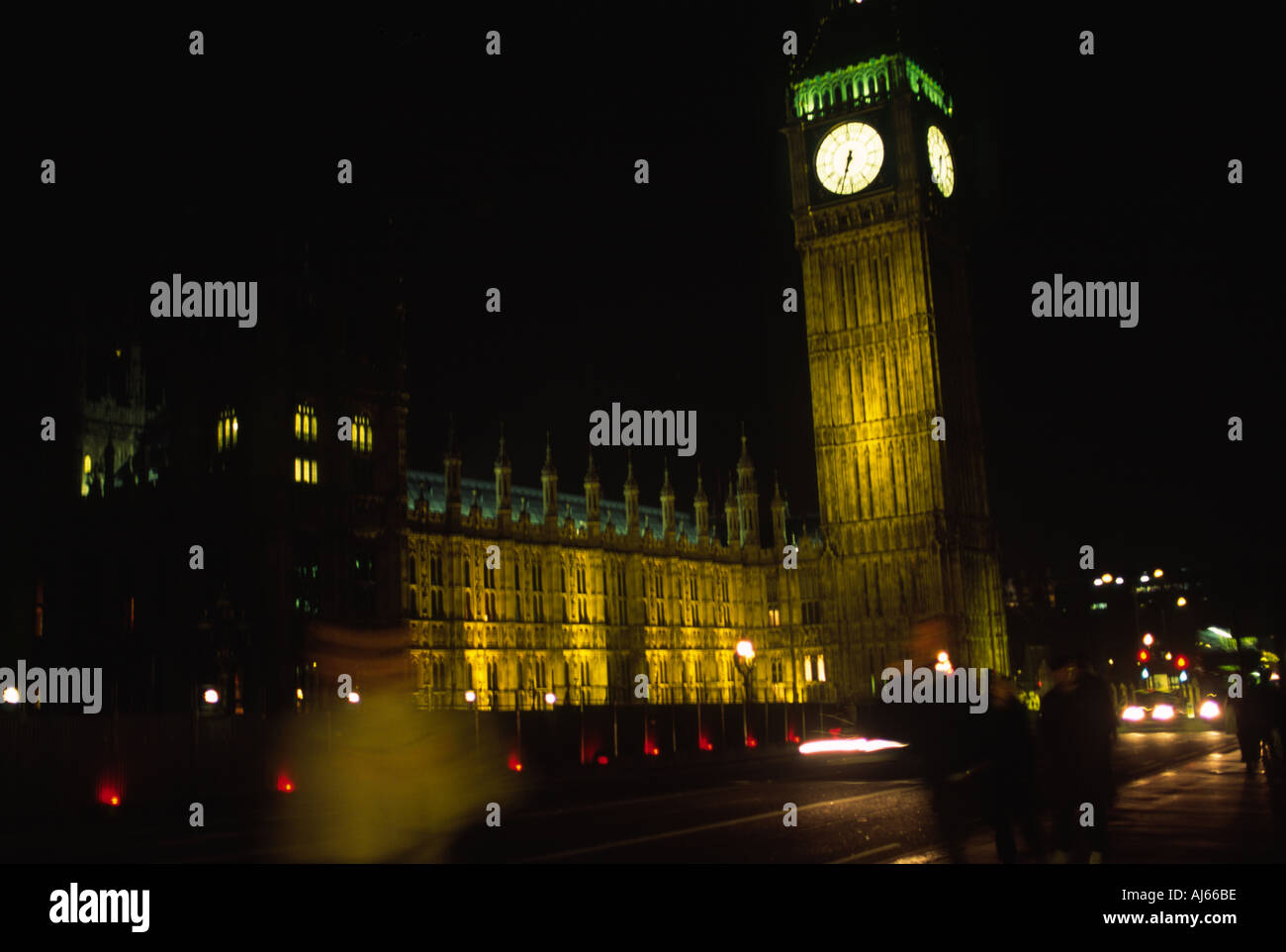 Big Ben bei Nacht-London-UK Stockfoto