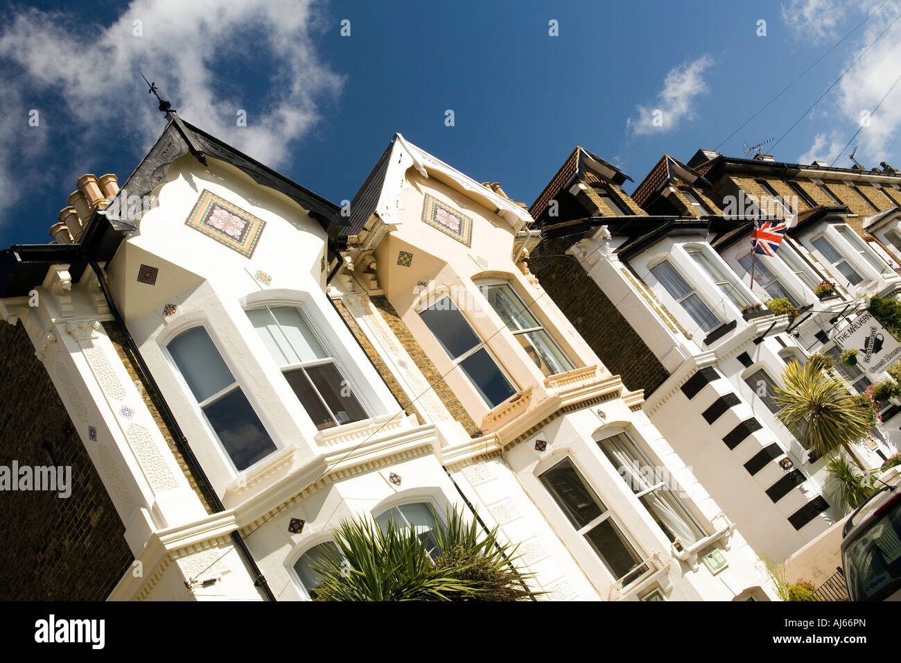 UK-Kent-Deal-Burgenstraße Terrasse des viktorianischen Eigenschaften Stockfoto