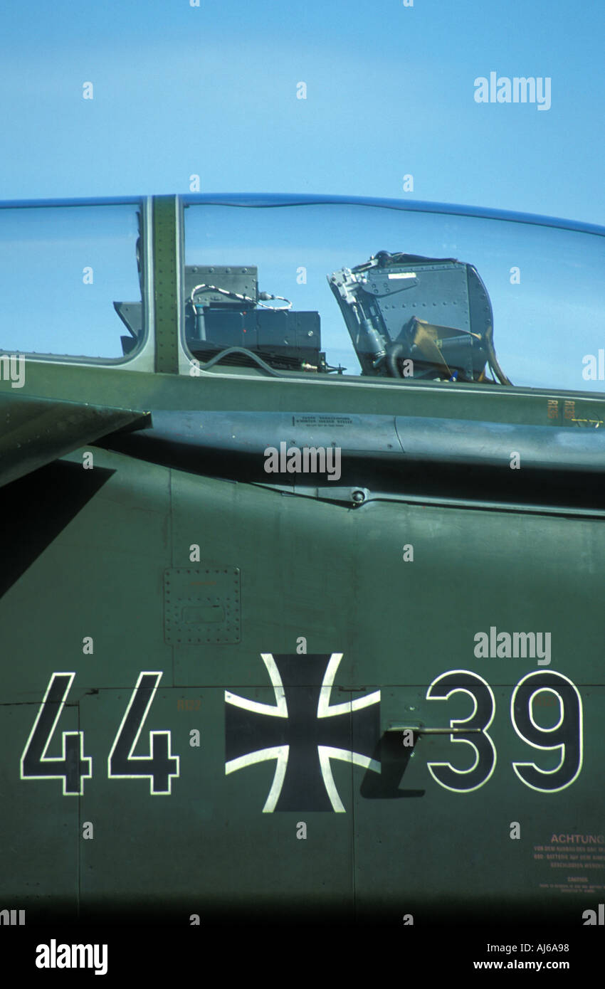 Tornado-Flugzeug-Cockpit Luftwaffe Stockfoto