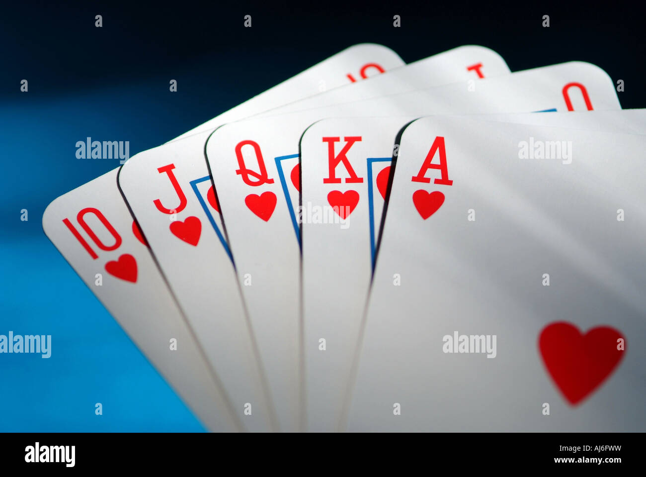 Royal flush Stockfoto