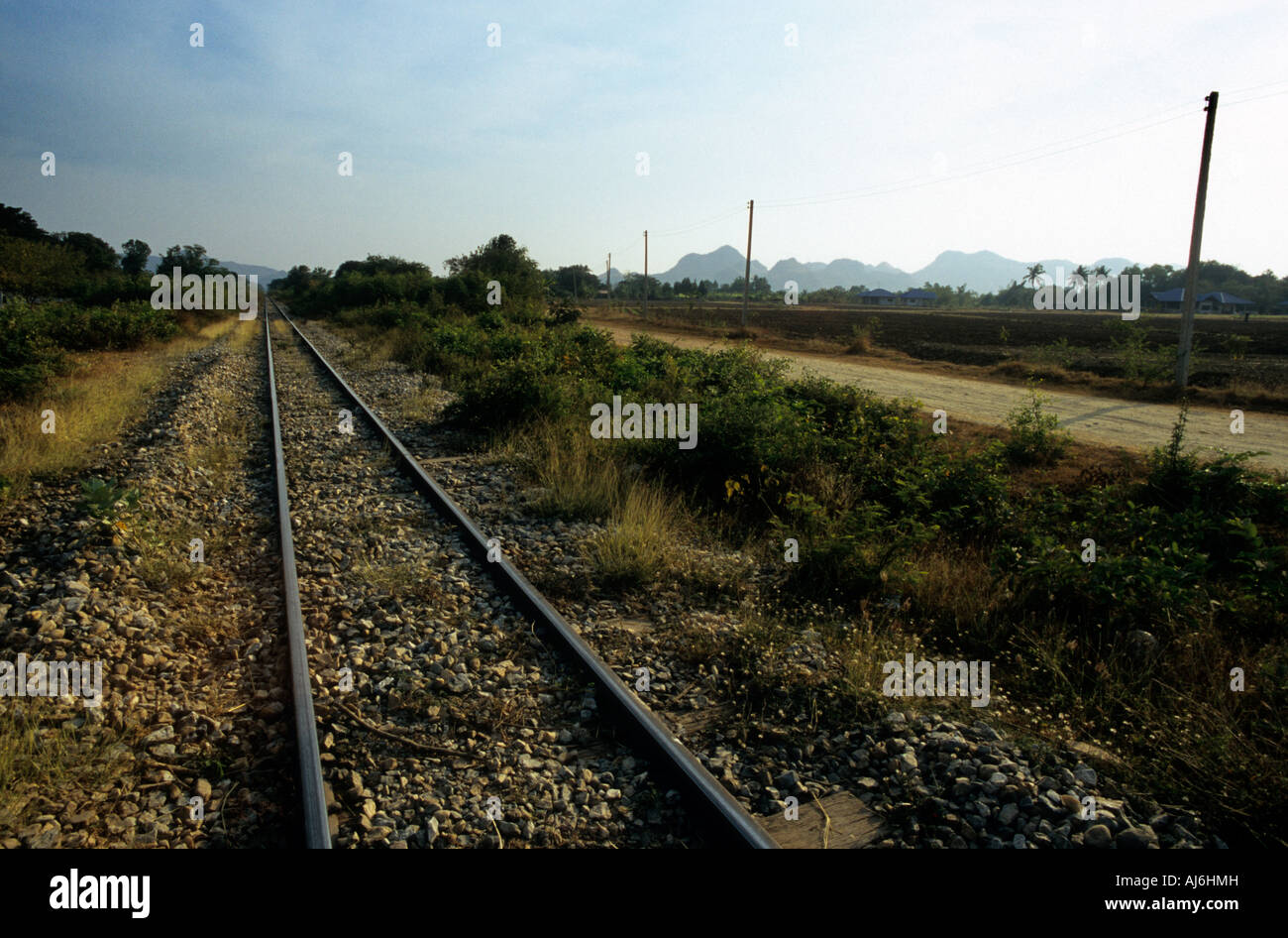 Thailand, Burma-Bahn in der Nähe von Chungkai, Thailand. Stockfoto