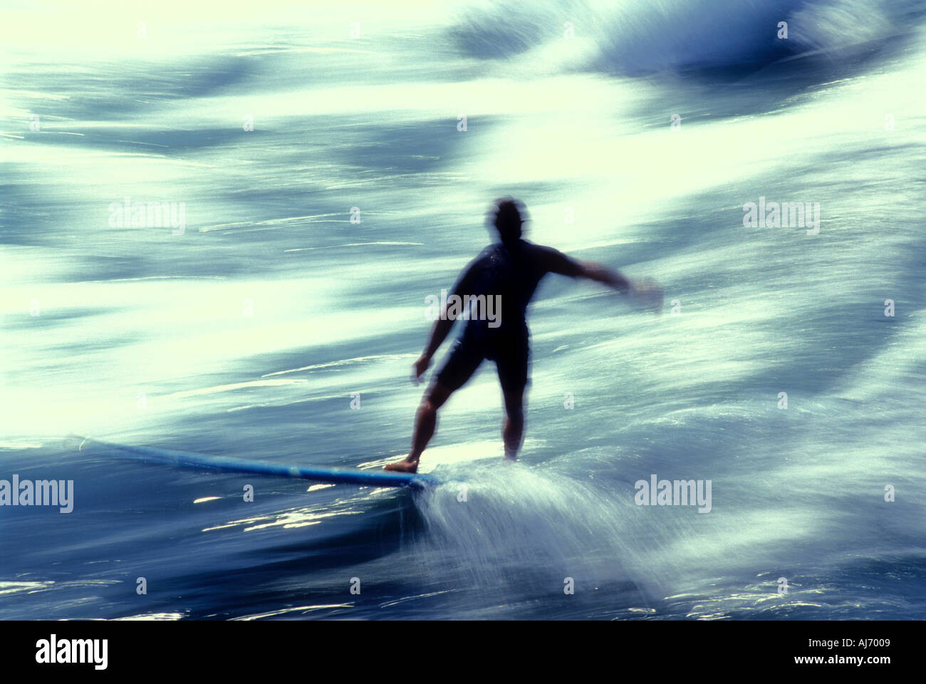 Bewegungsunschärfe Menschenbild Welle Modellbild veröffentlicht Stockfoto