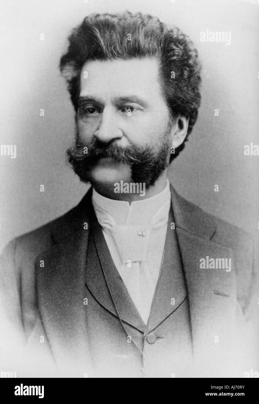JOHANN STRAUSS II österreichische Komponist 1825 bis 1889 bekannt als der Walzerkönig Stockfoto