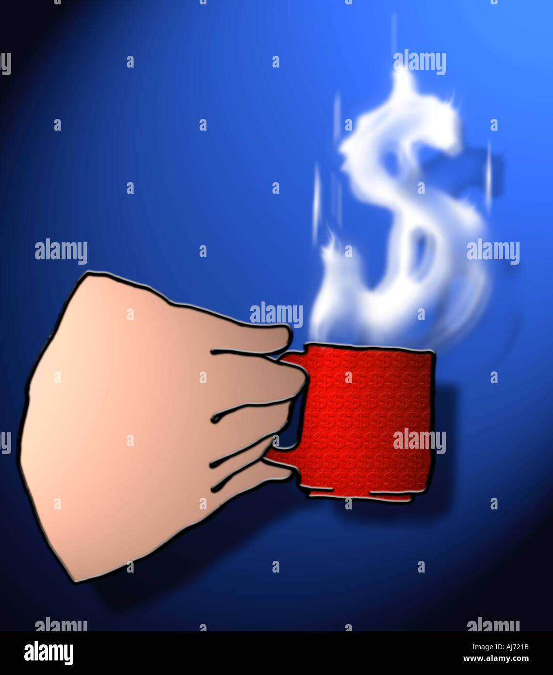 heißes Geld Stockfoto